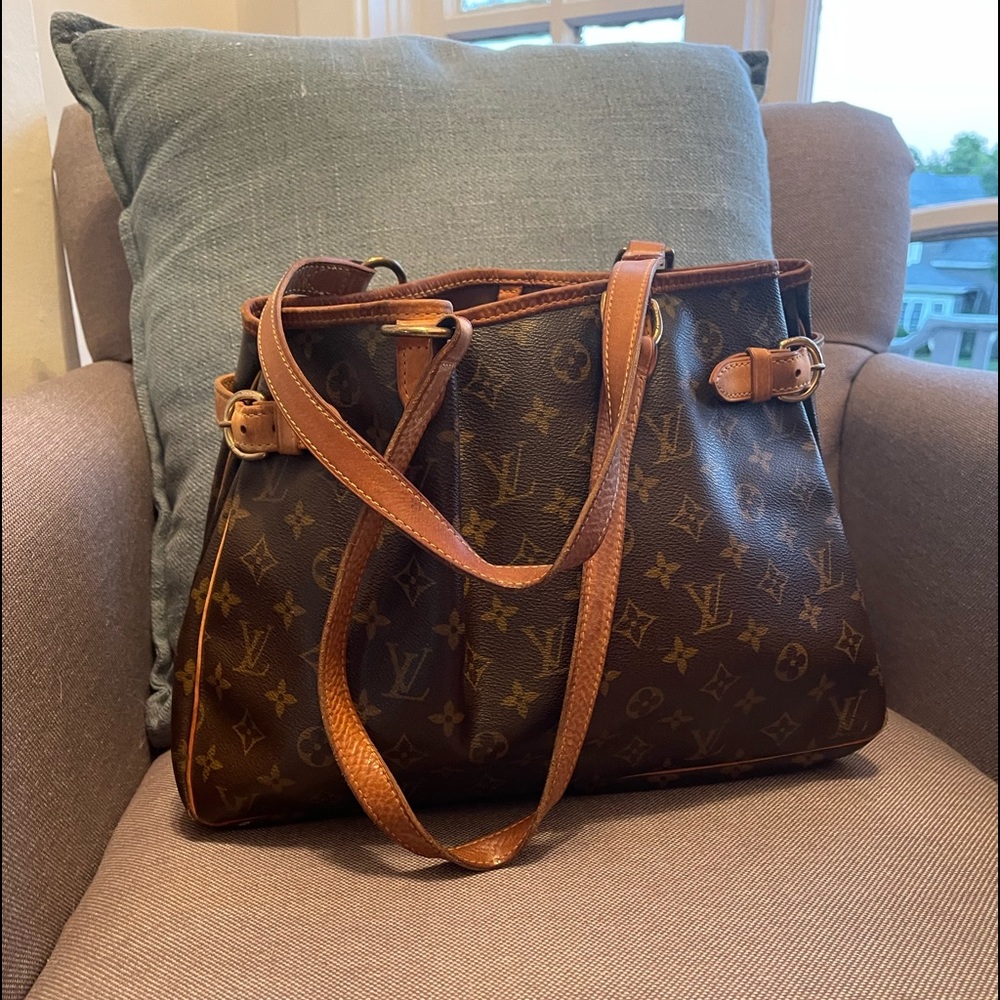 This Louis bag has been used and does have a few stains inside